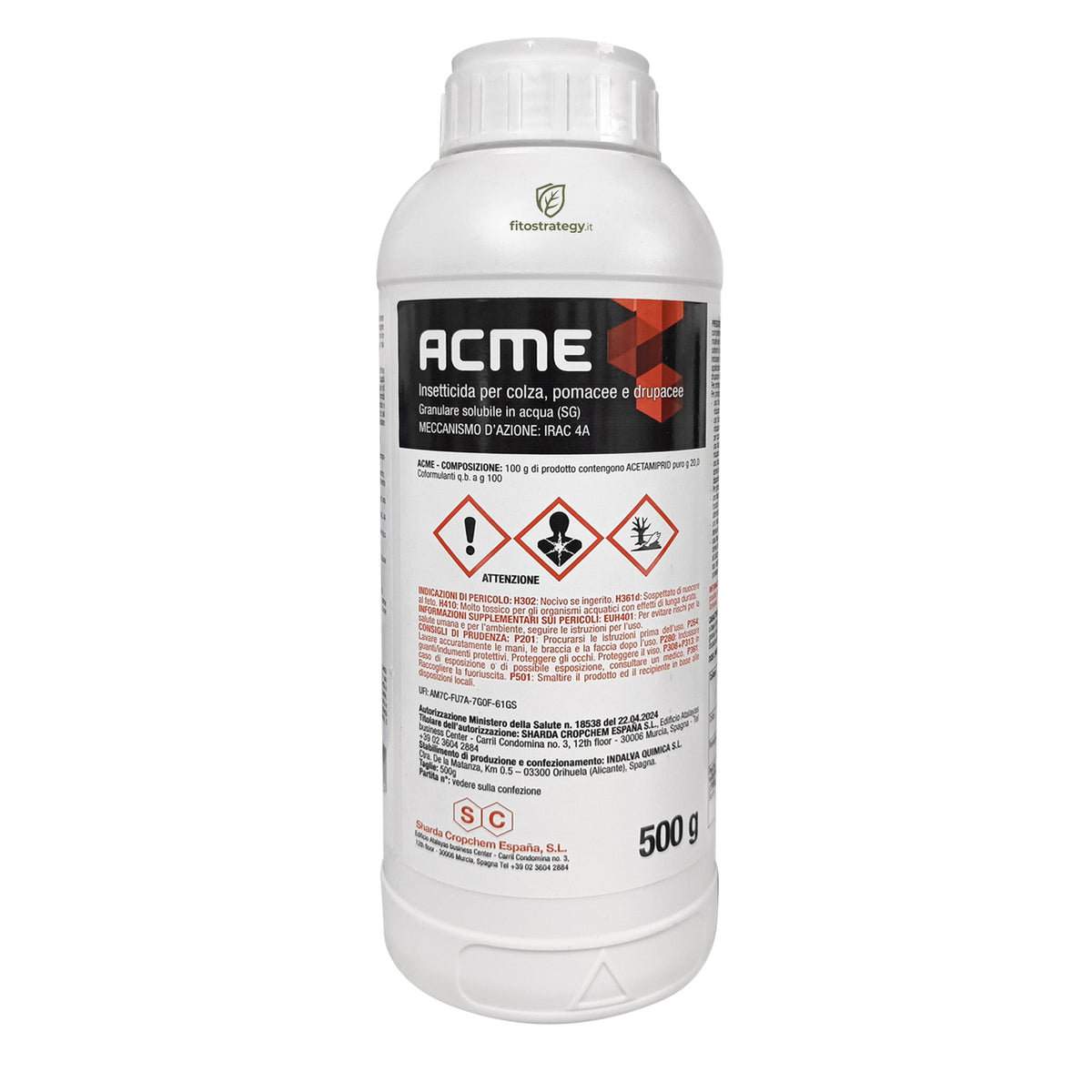 Acme Insetticida 500 Grammi Acetamiprid Per Afidi Frutteto E Meligete