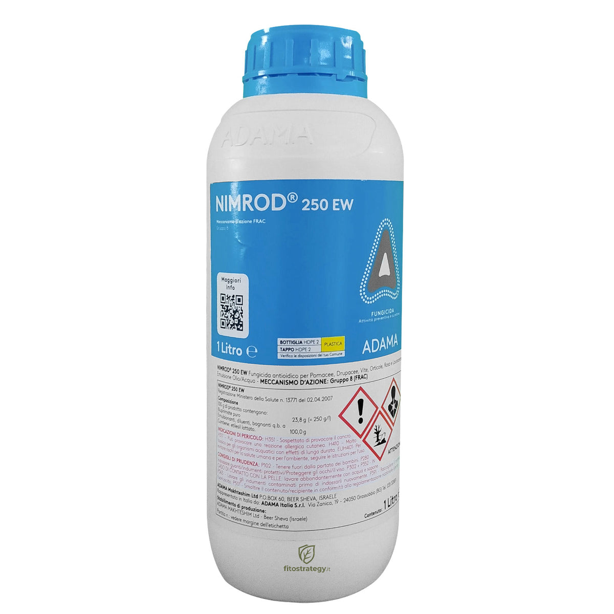 Nimrod 250 EW 1 Lt Fungicida Antioidico Sistemico e Curativo a base di Bupirimate