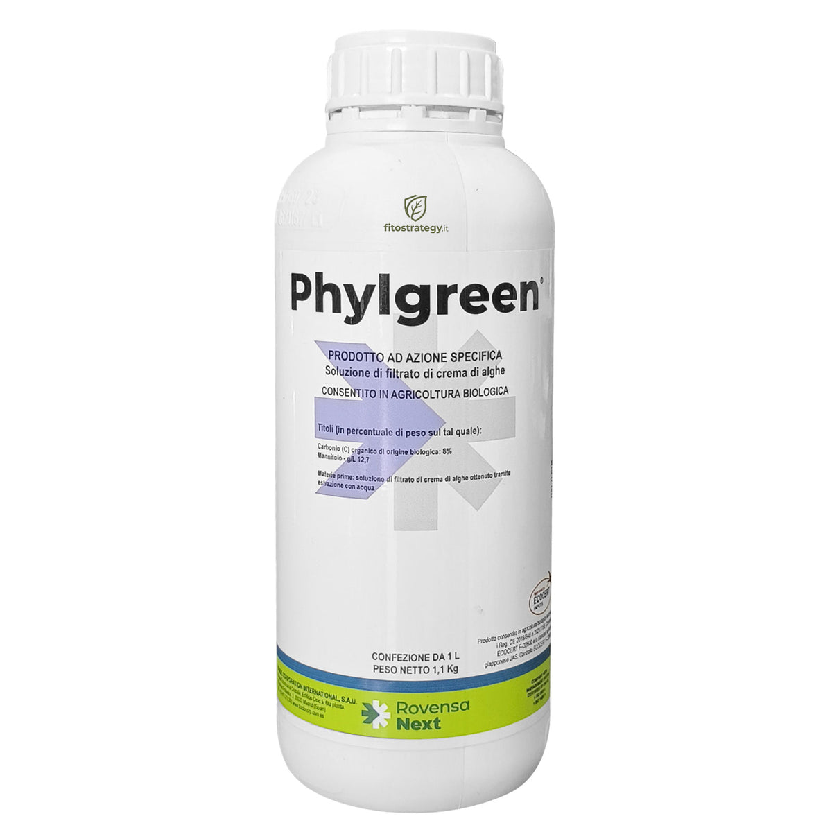 Phylgreen Rovensa Concime Biostimolante Alghe Brune Estratto Freddo Bio 1 L