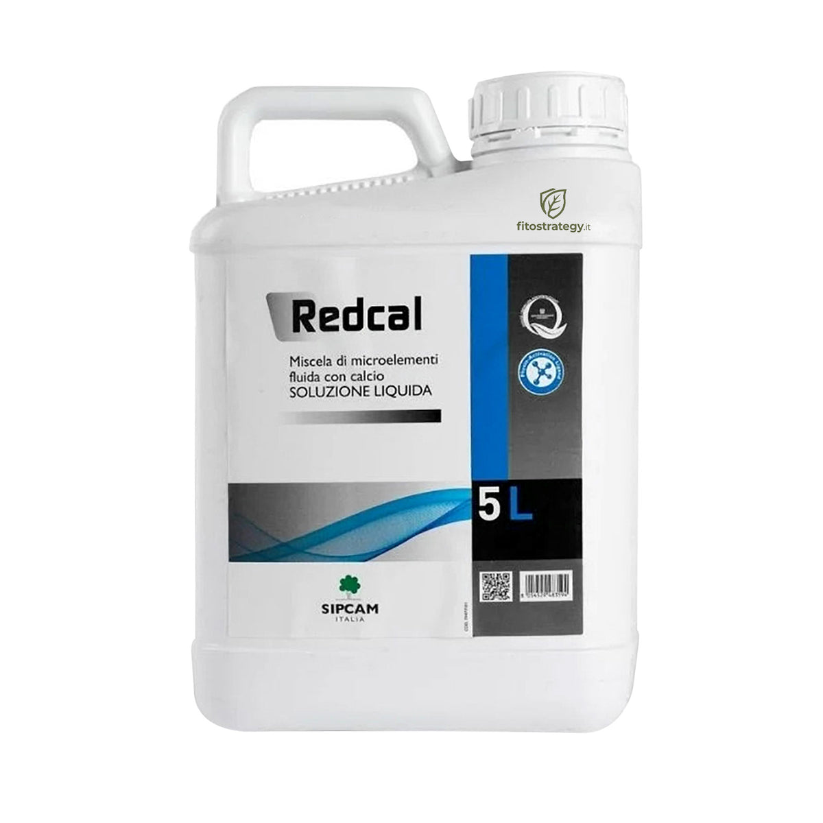 Redcal 5 Lt Sipcam Concime Calcio Biostimolante per Prevenzione Carenze e Colorazione Frutti