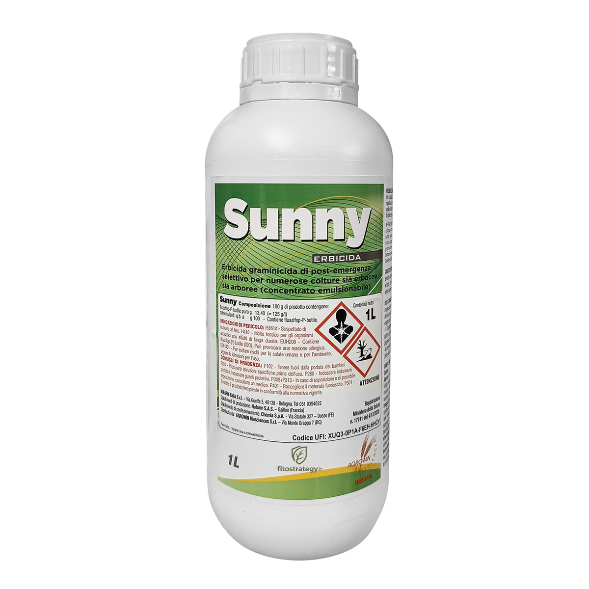 Sunny Erbicida Graminicida Fluazifop P Butile 1 Litro Post Emergenza Colture