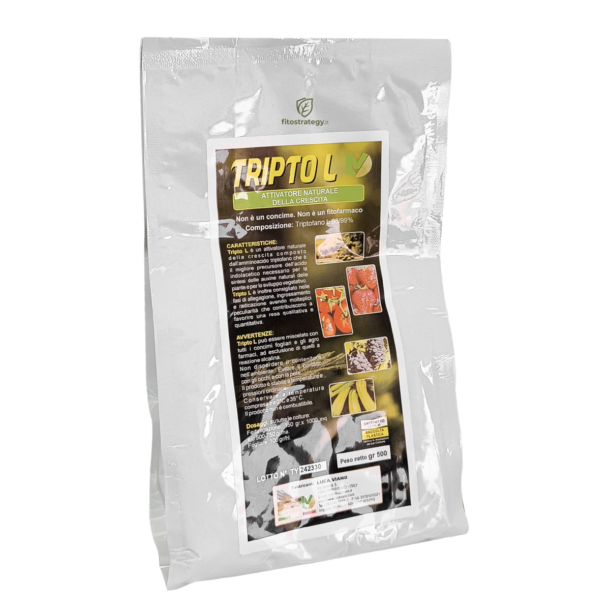 Tripto L 500g Biostimolante Triptofano Per Allegagione Ingrossamento Frutti