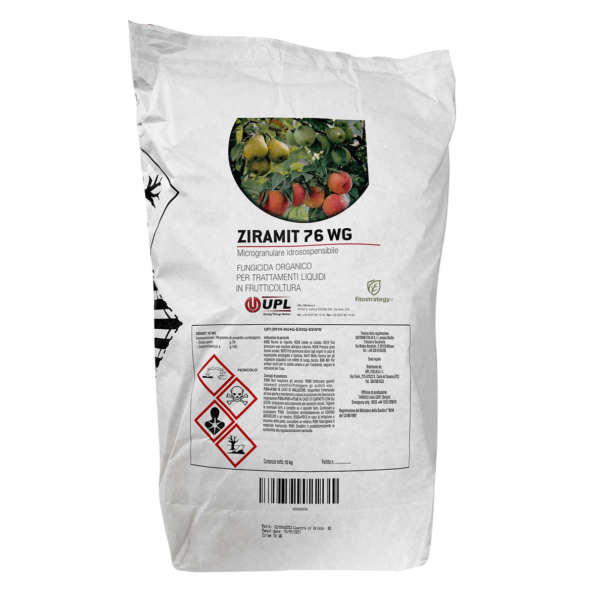 Ziramit 76 WG 10 Kg UPL Fungicida Organico a base di Ziram