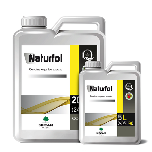 Naturfol 5 Lt Sipcam Concime Biostimolante Azoto Organico per Stress Termici
