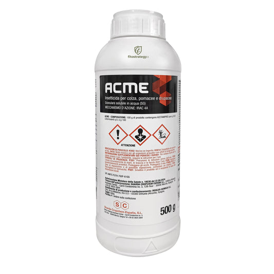 Acme Insetticida 500 Grammi Acetamiprid Per Afidi Frutteto E Meligete
