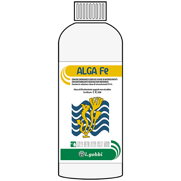 Alga-Fe L. Gobbi Concime Biostimolante a Base di Alghe e Ferro per Clorosi Ferrica