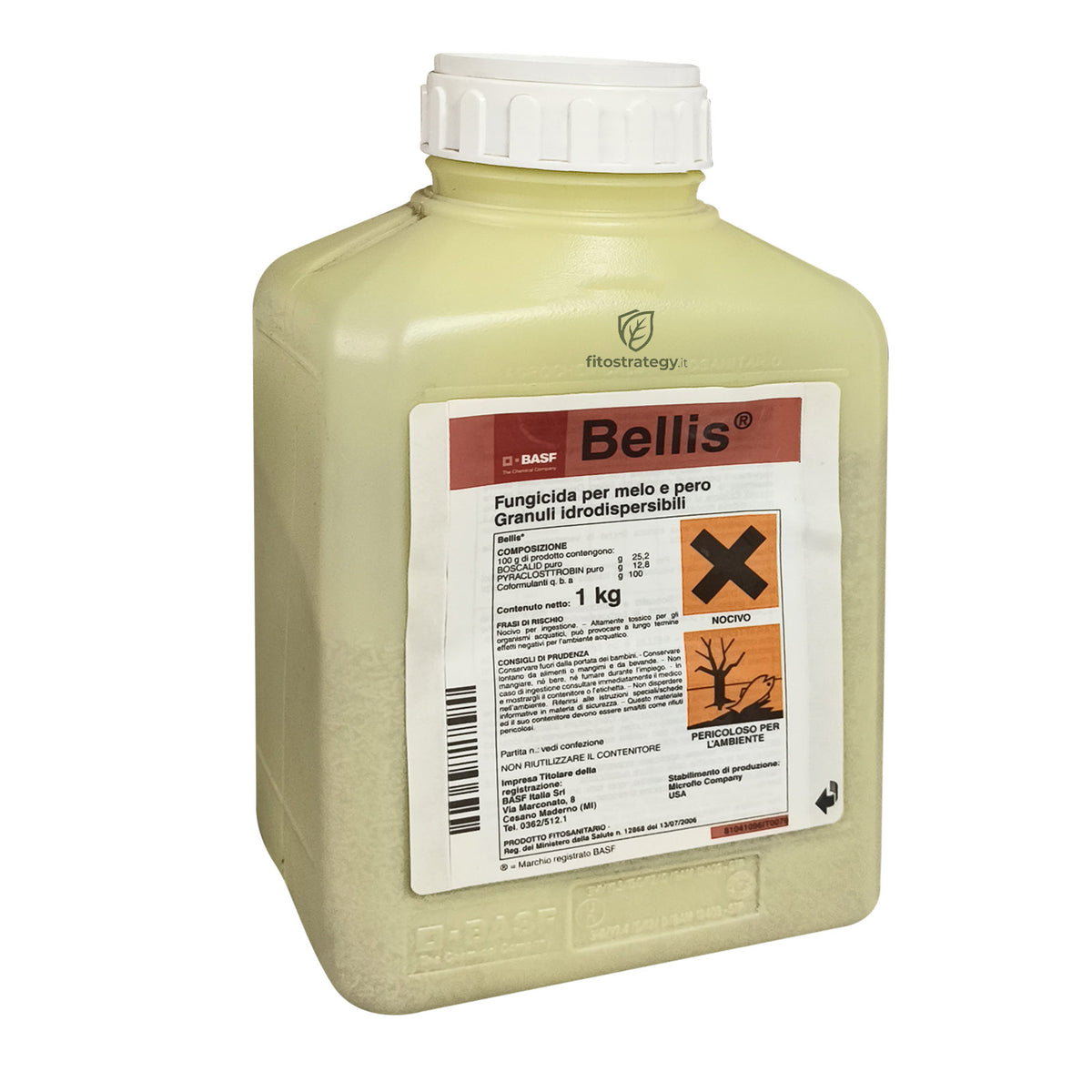 Bellis BASF Fungicida Boscalid Pyraclostrobin Oidio Ticchiolatura Melo Pero 1 Kg
