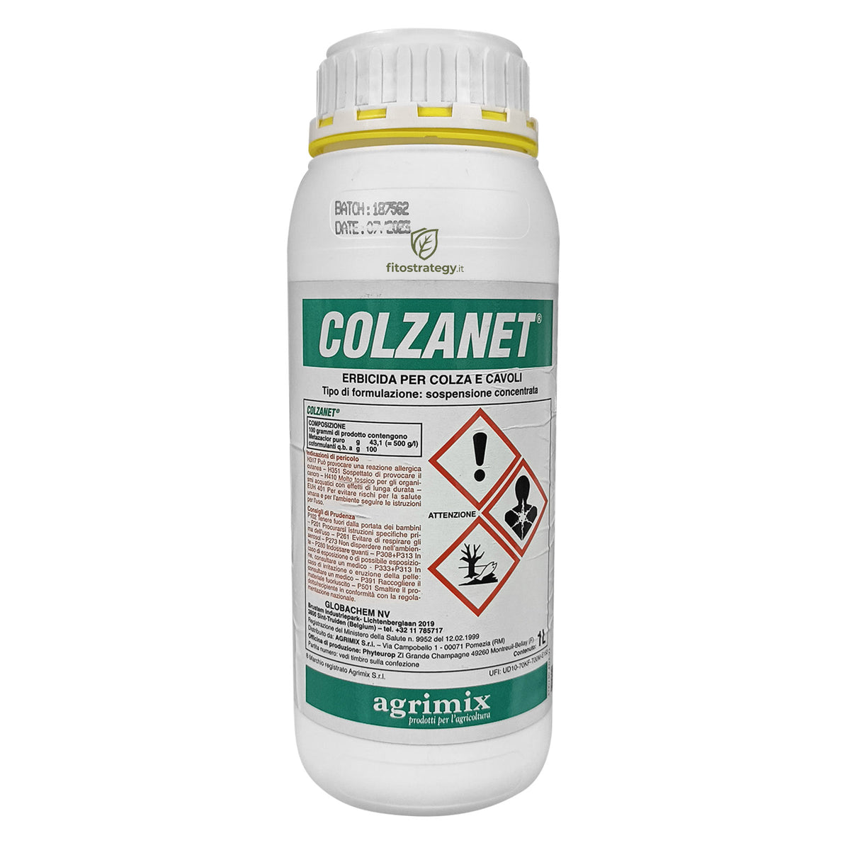 Colzanet Agrimix 1 Lt Erbicida Selettivo Metazachlor 500 g/l per Colza e Cavoli
