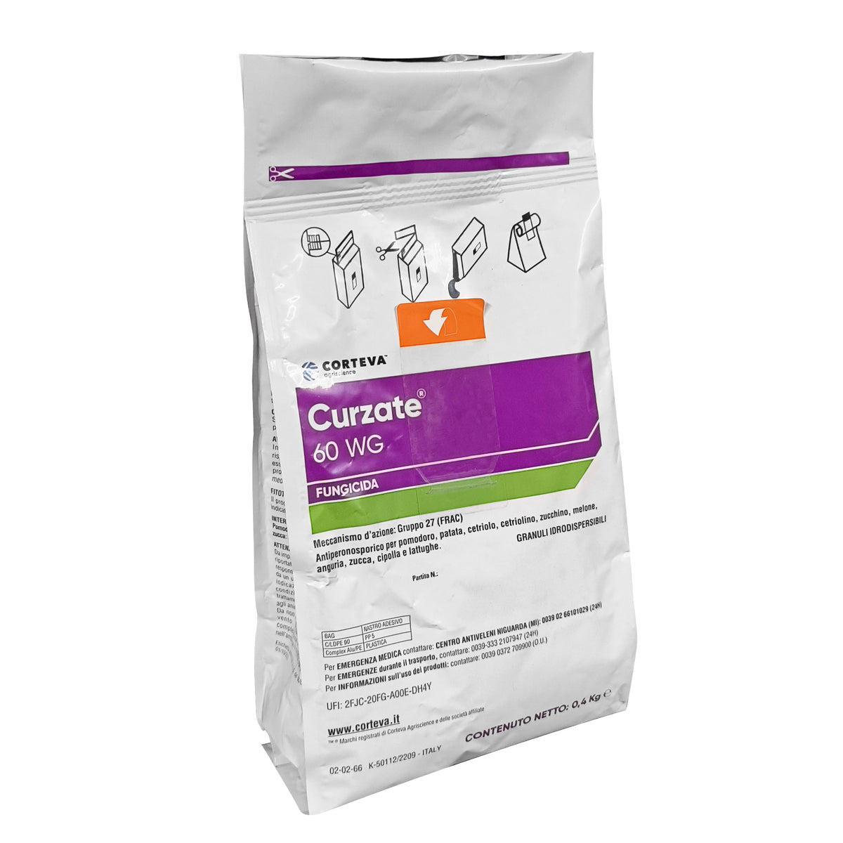 Curzate 400g Corteva Fungicida Antiperonosporico a base di Cimoxanil