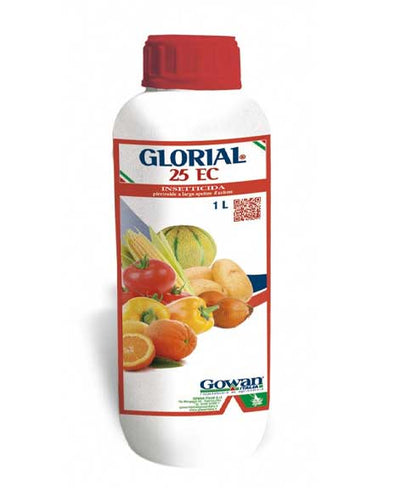 GOWAN GLORIAL 25 EC Insetticida Piretroide Deltametrina 25 g/l ad Ampio Spettro per Colture Arboree ed Erbacee