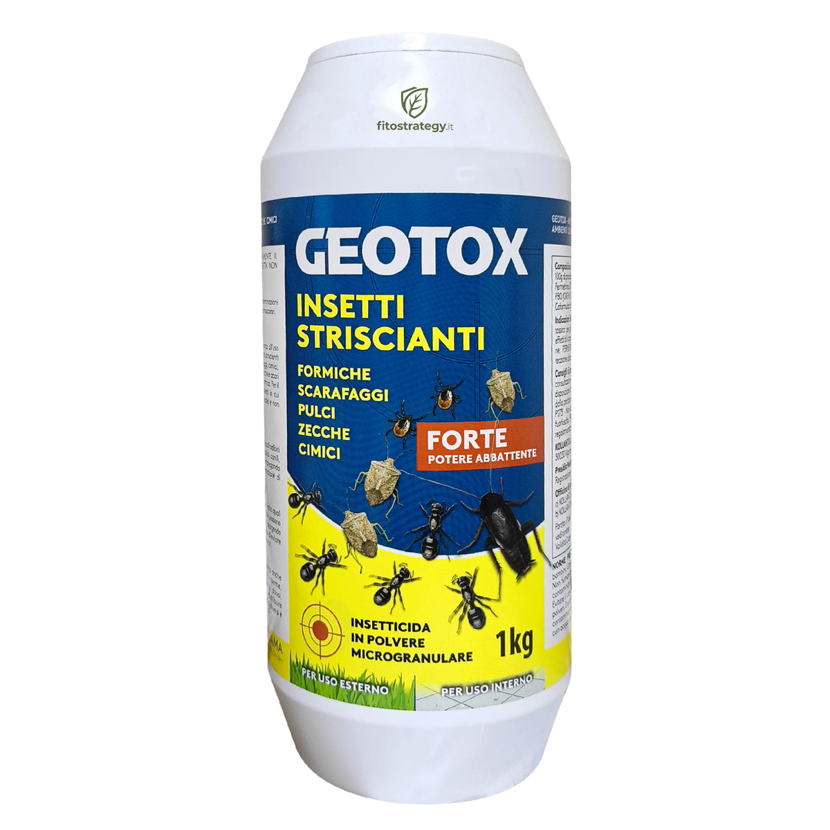 Adama Geotox 1Kg Insetticida In polvere Contro Formiche Zecche Pulci Scarafaggi