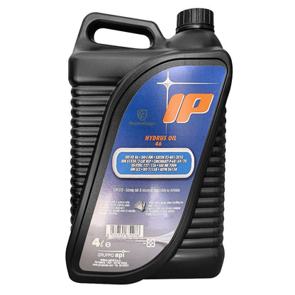 Olio Idraulico Antiusura IP Hydrus 46 Minerale Per Impianti 4 Litri HLP