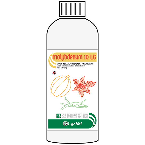 Molybdenum 10 LG L. Gobbi Concime ad Alto Contenuto di Molibdeno per Agricoltura Professionale