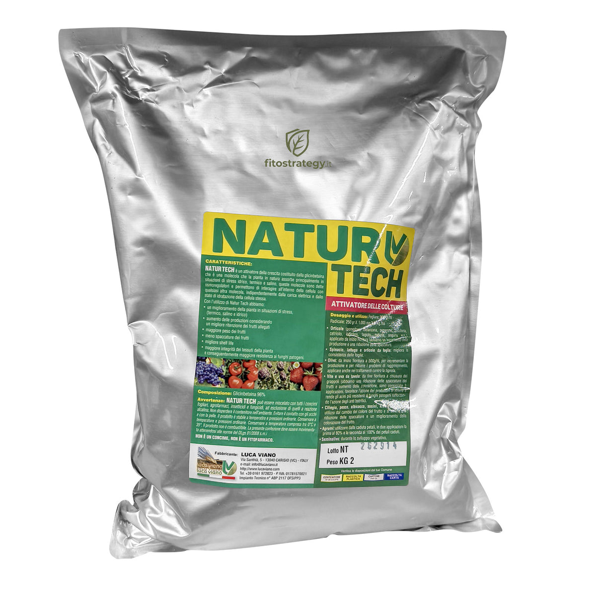Natur Tech Luca Viano Concime Biostimolante Attivatore Biologico Orto 1 L