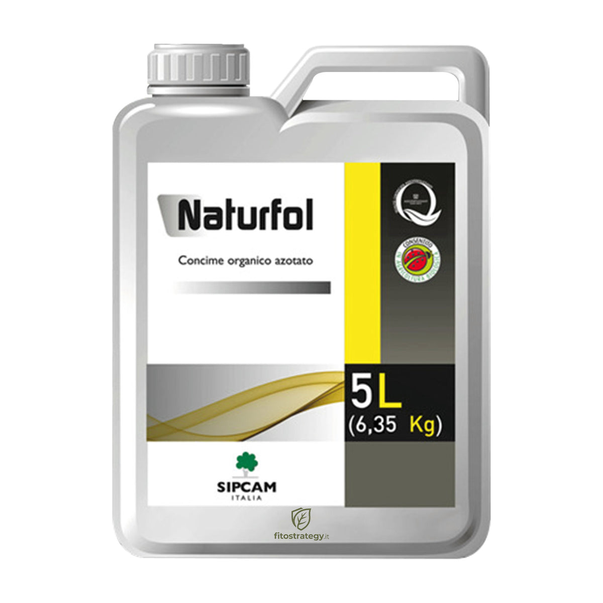 Naturfol 5 Lt Sipcam Concime Biostimolante Azoto Organico per Stress Termici