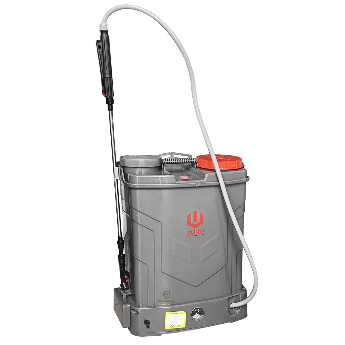 Pompa A Spalla Elettrica Burg Batteria Litio Irroratrice Fitosanitari Orto