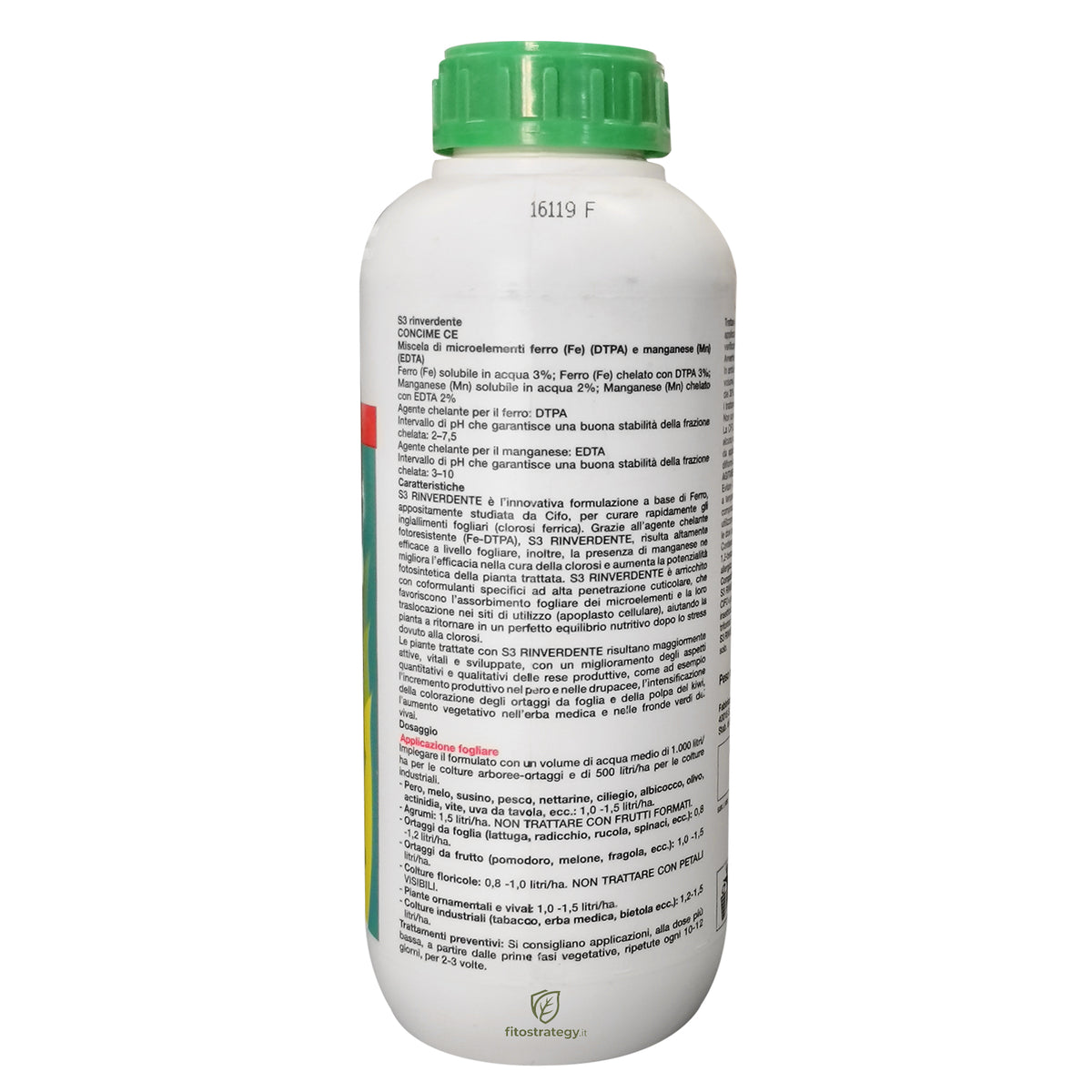 S3 Rinverdente 1 Lt Cifo Concime Liquido Professionale ad Azione Nutrizionale