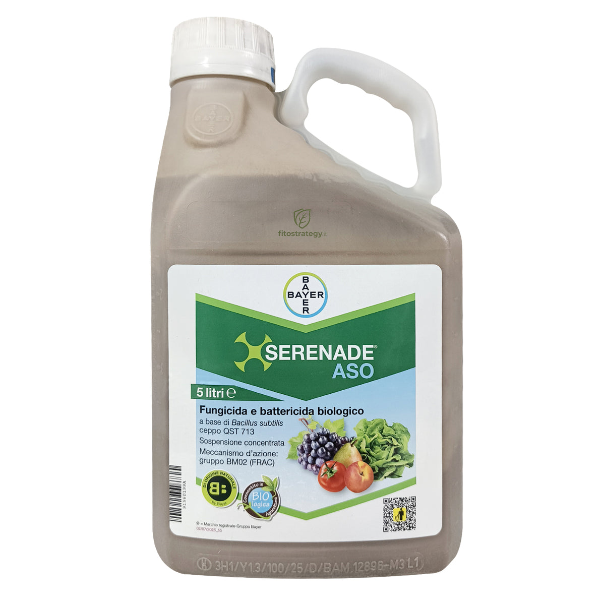 Serenade ASO Bayer 5 Lt Fungicida Battericida Biologico Bacillus Subtilis