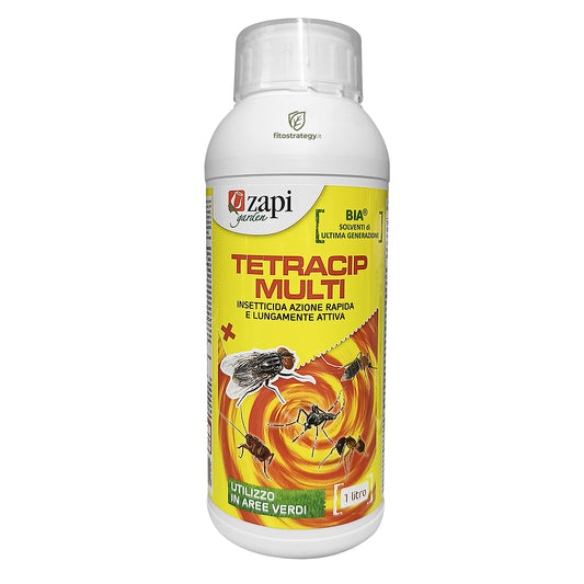 TETRACIP MULTI ZAPI Insetticida Tetrametrina Permetrina Zanzare Mosca Vespe 1Lt
