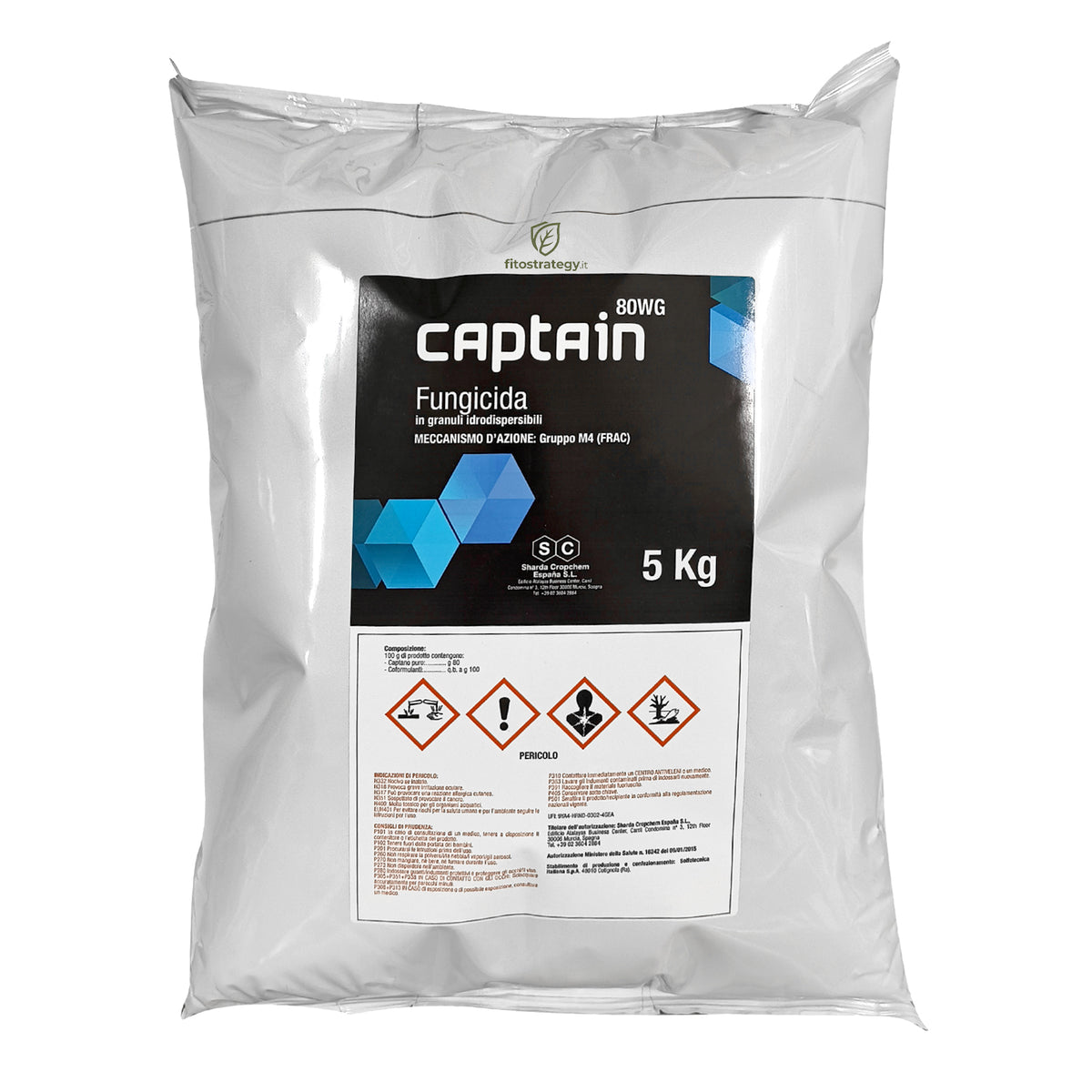 Captain 80 Wg Fungicida Captano Granuli Idrodispersibili Per Colture Frutteto